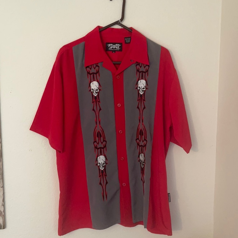 Vintage Dragonfly button down shirt Men's L